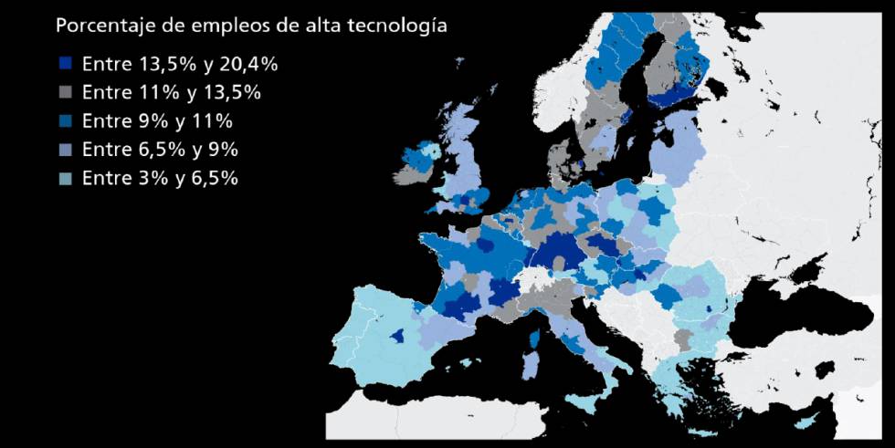 España se encuentra a la cola en el proceso de transformación de los trabajadores