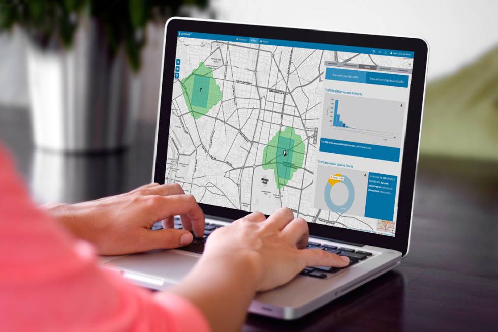 La herramienta de Geoblink en acción