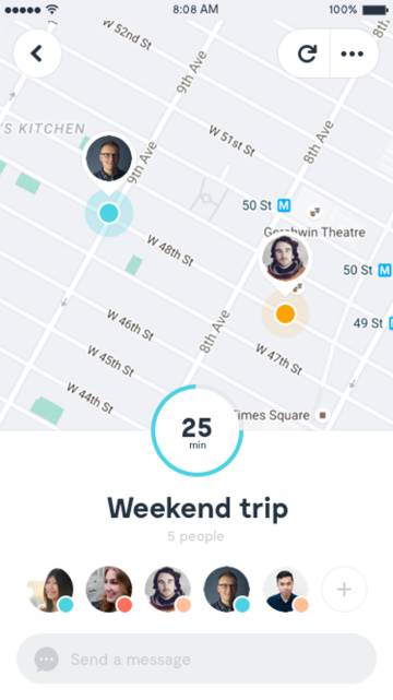 La ‘app’ española para situar en el mapa a tus amigos