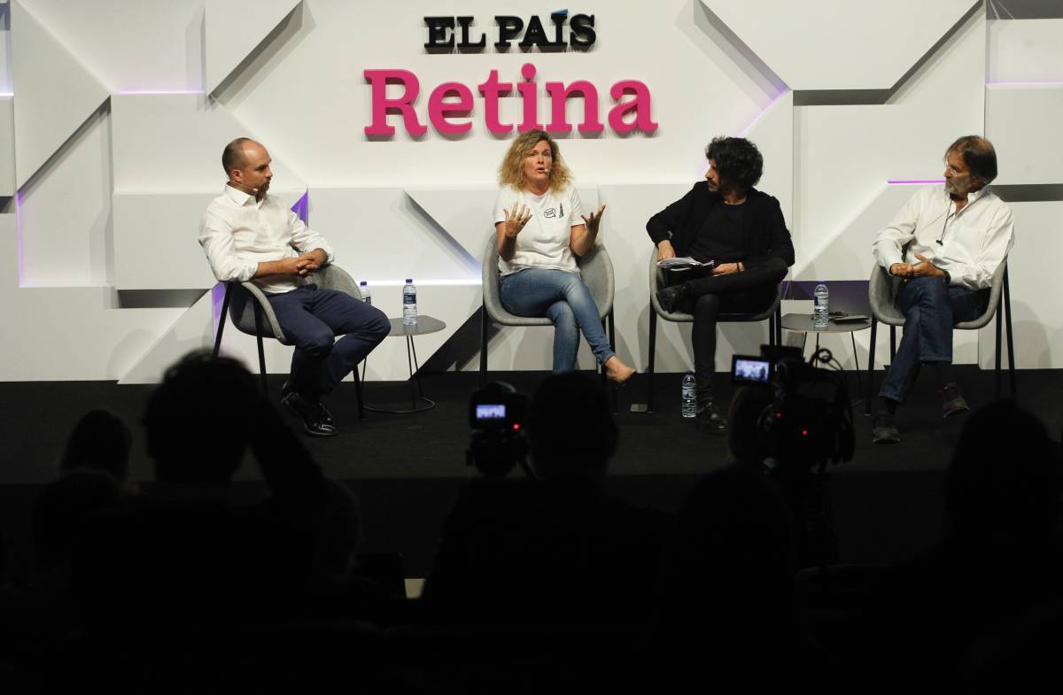 François Derbaix, cofundador de Bewater Funds e Indexa Capital; Laura González-Stéfani, fundadora y CEO de TheVentureCity; Jaime García Cantero, director de Contenidos del Foro Retina; Luis Martín Cabiedes, 'partner' de Cabiedes & Partners