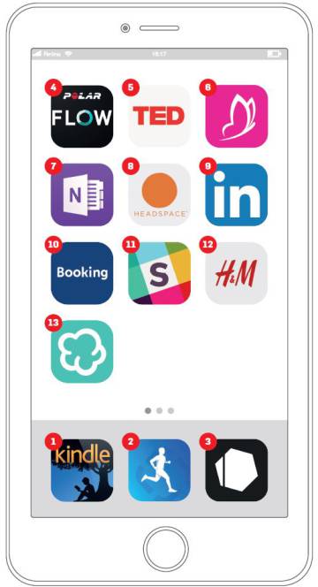 Estas son las apps del móvil de una atleta de las ventas