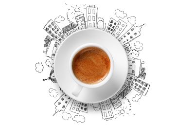 Café con unos y bollos con ceros