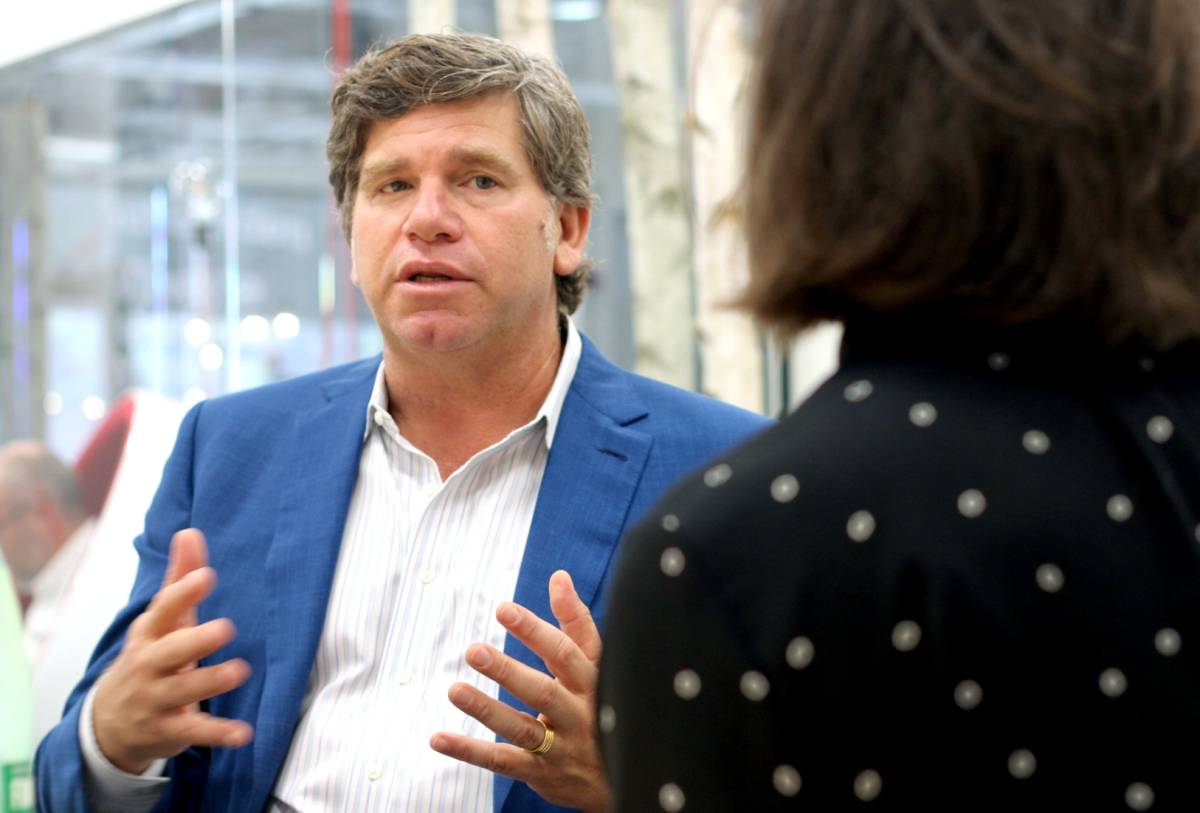 Rob Solomon durante su visita a España