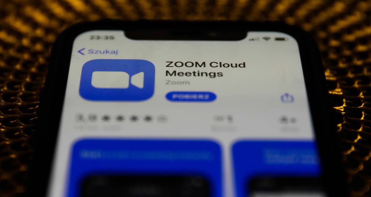 Aplicación de Zoom.