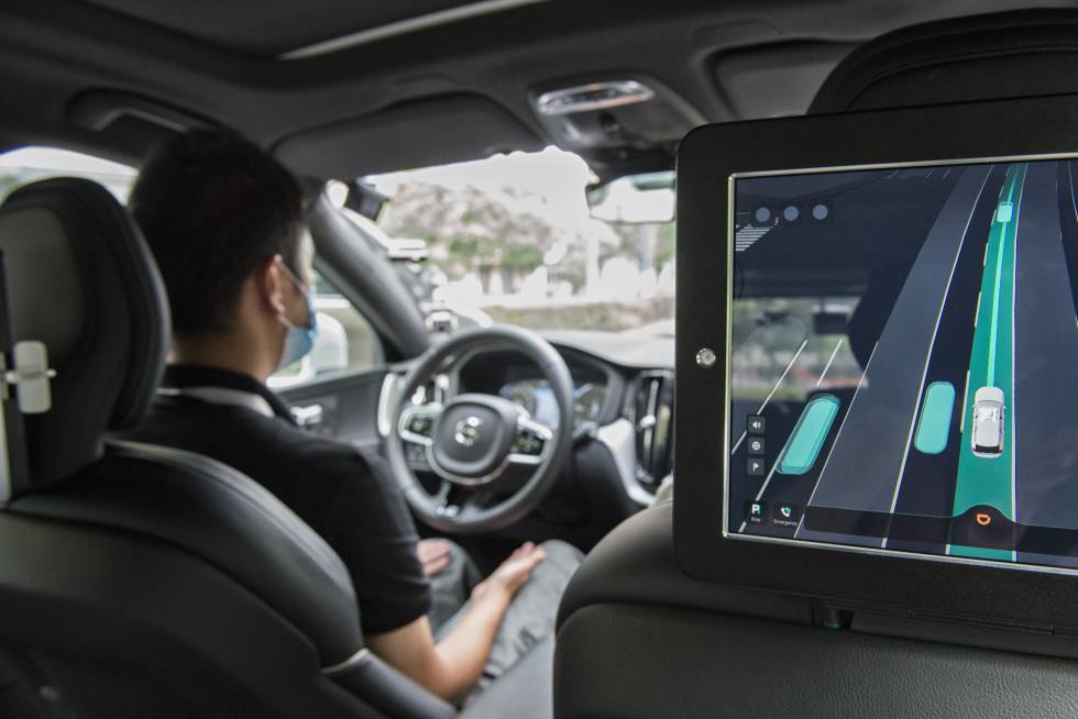 A bordo del Uber chino sin conductor