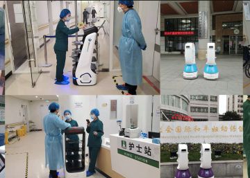 Los robots chinos que combaten la propagación de la covid en 200 hospitales llegan a España