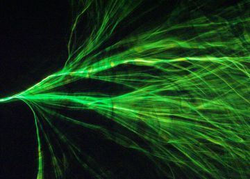 La luz fluye como un río