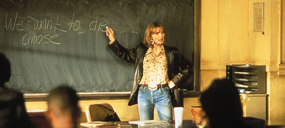 Michelle Pfeiffer en 'Mentes Peligrosas'.